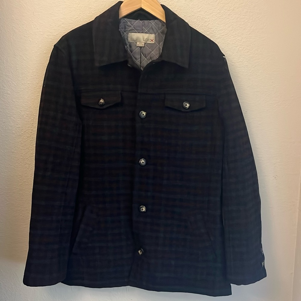 Utex Wool Button Up Coat Size M - image 1